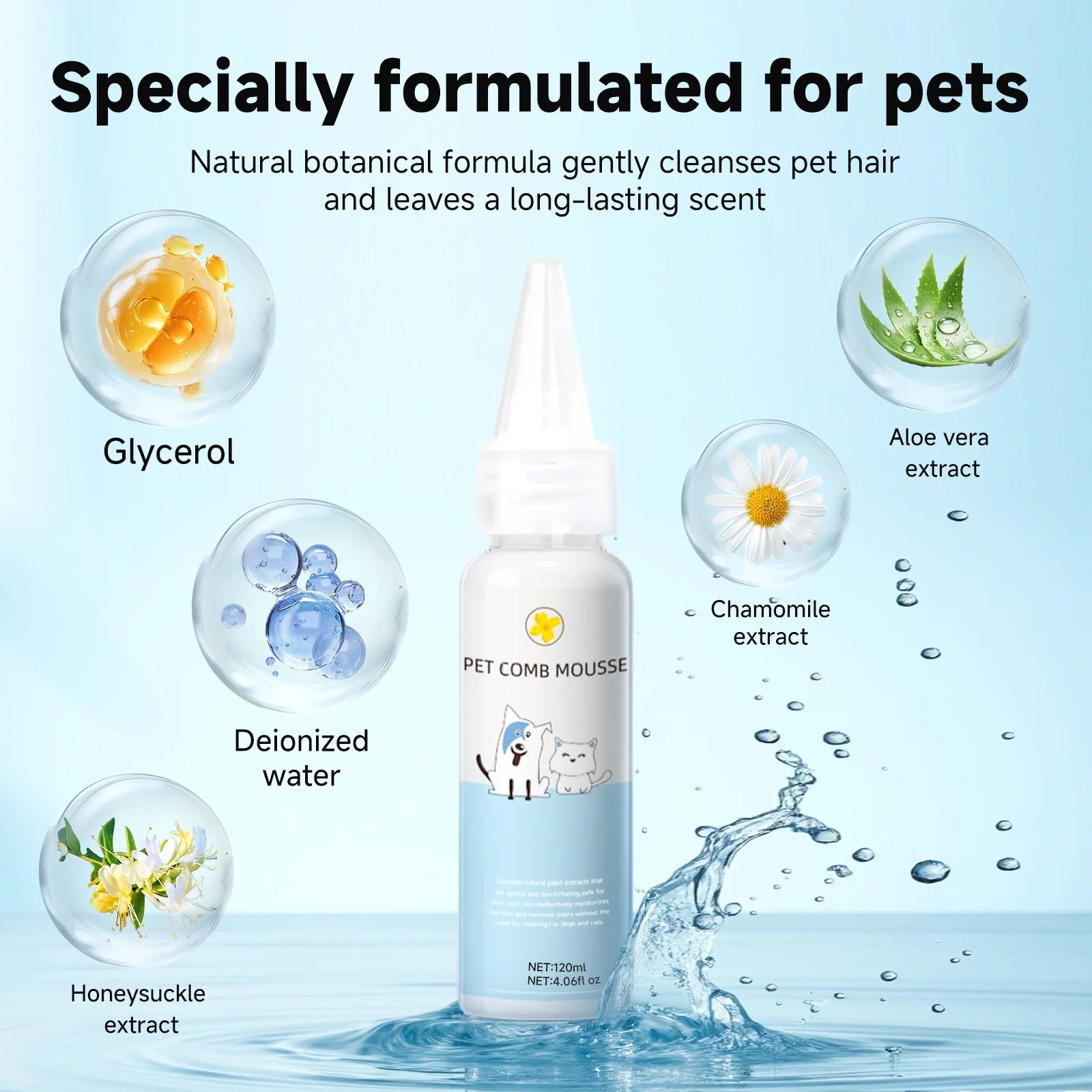 Ultimate 3-In-1 Pet Steam Brush Set - Grooming Comb, Defur Tool & Water-Assisted Hair Removal for Dogs & Cats!