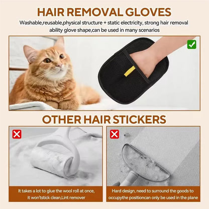 The Furry Fashionista's Magic Mitt: Wave Goodbye to Pet Hair Shenanigans!