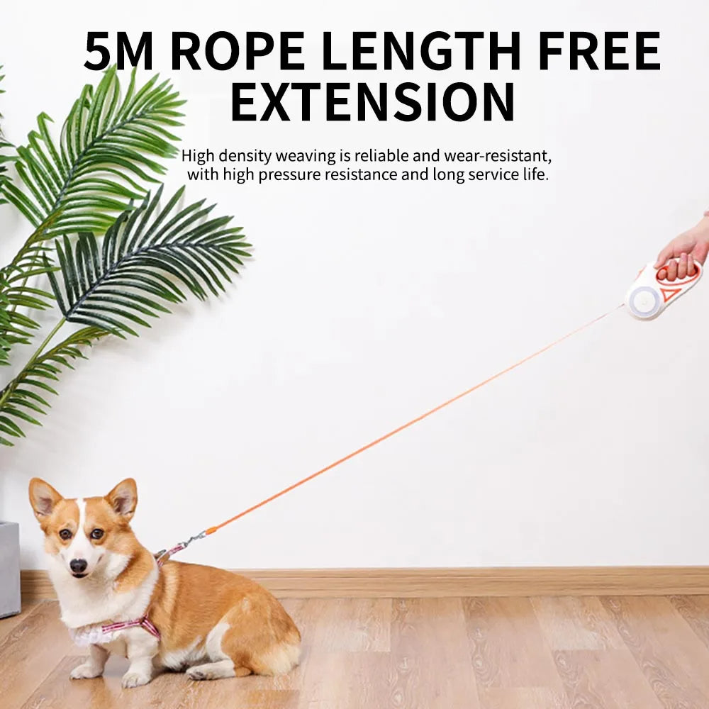Retractable 3M and 5M Dog Leash - Durable Automatic Pet Traction Rope for Large Dogs and Cats